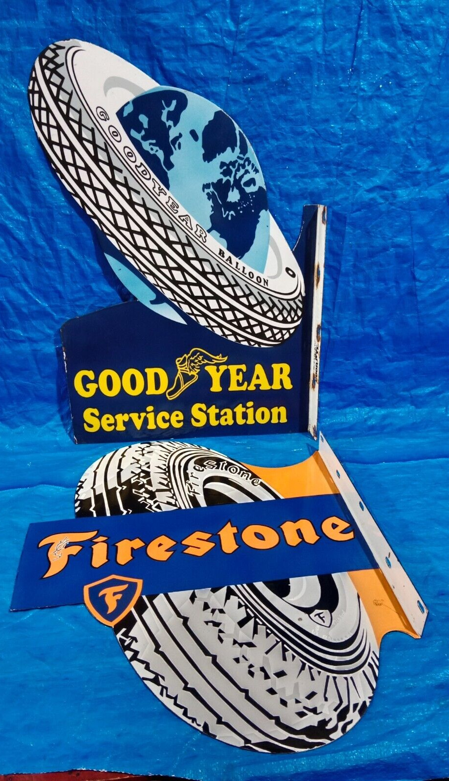 2 Porcelain Enamel Sign, More Details In Description