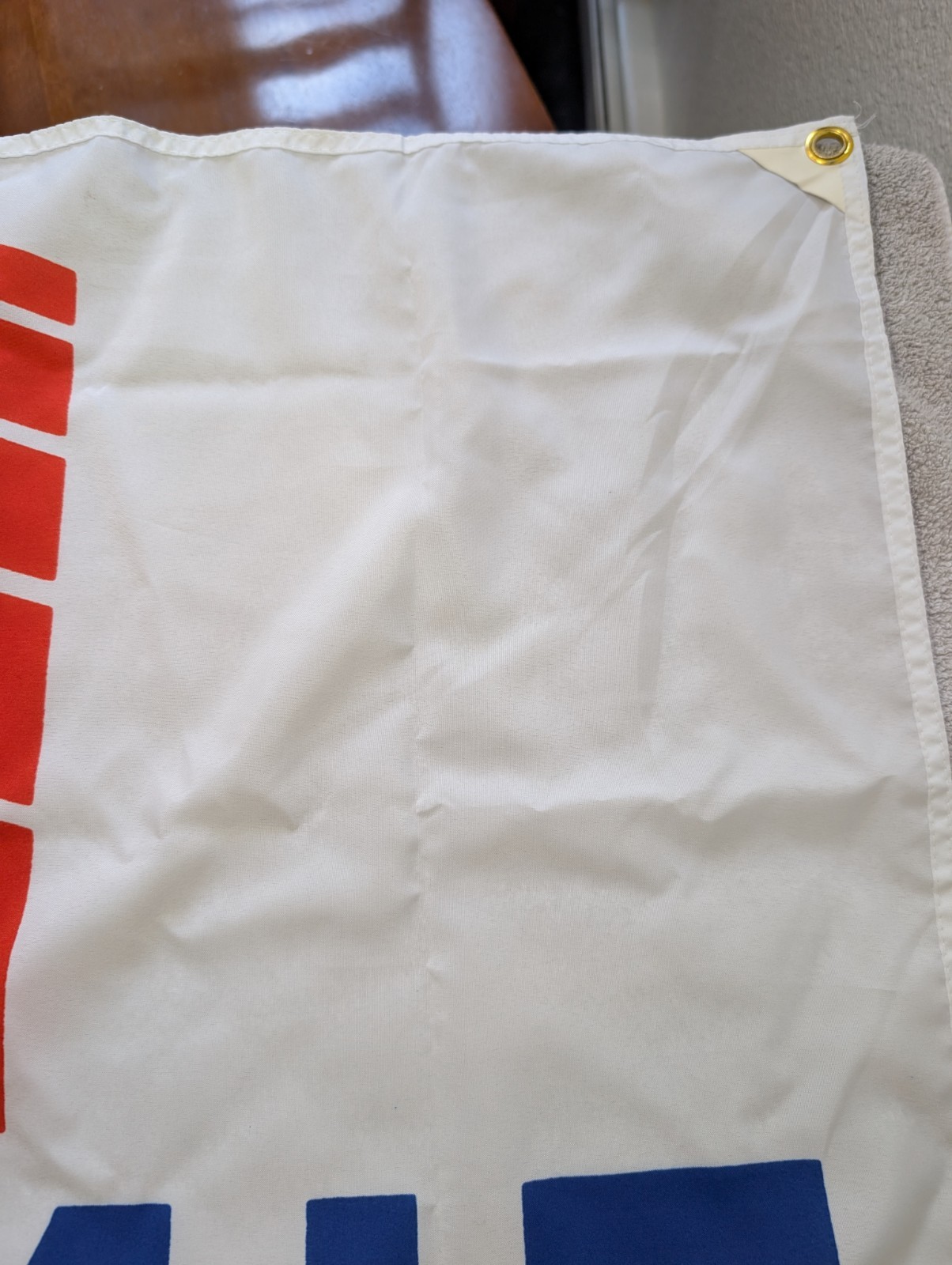 Rare Fina First Motor Oil Advertising Flag Pit Lane Racing Collectible Banner