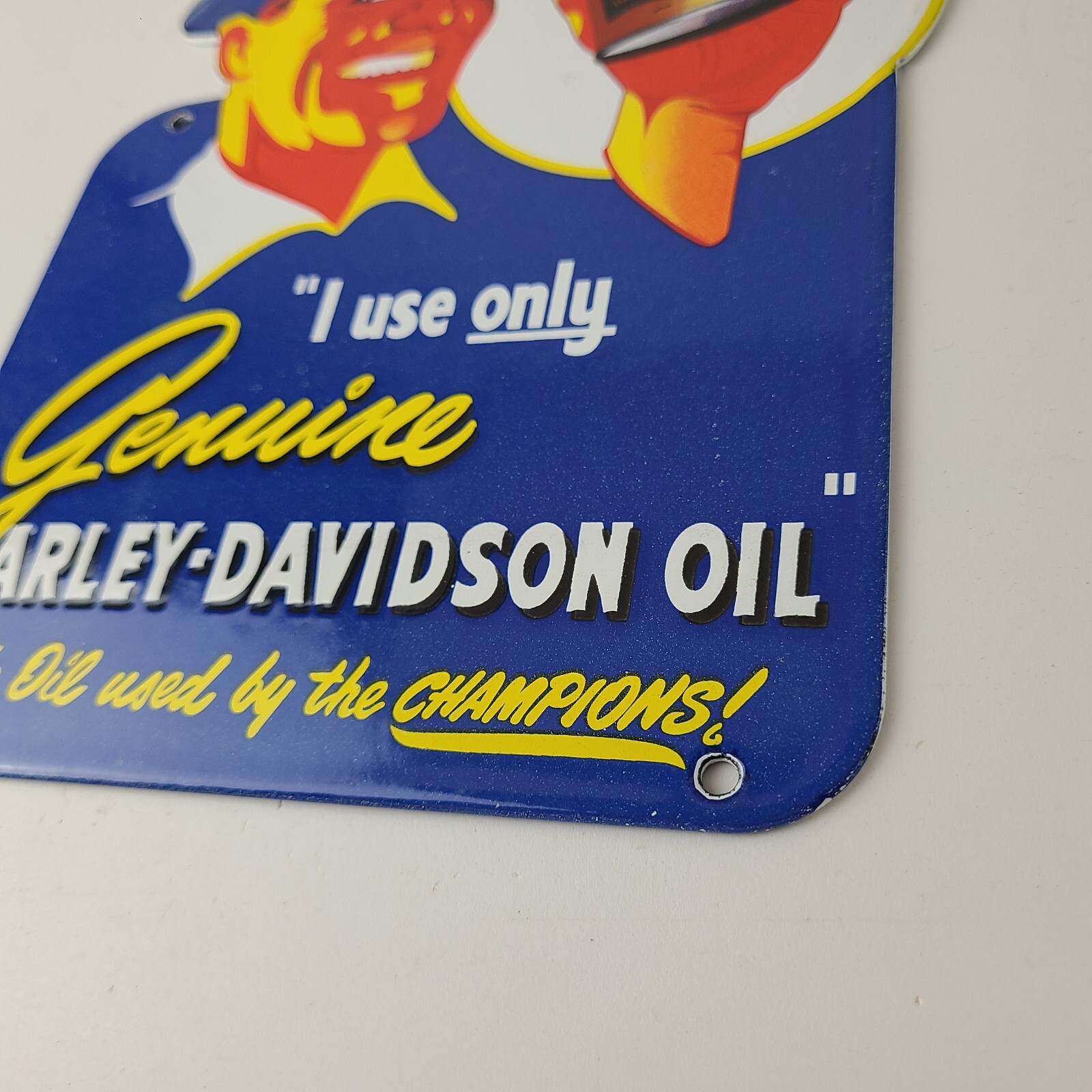 Vintage Harley Davidson Motorcycles Sign – Porcelain Oil Can Gas Station Sign