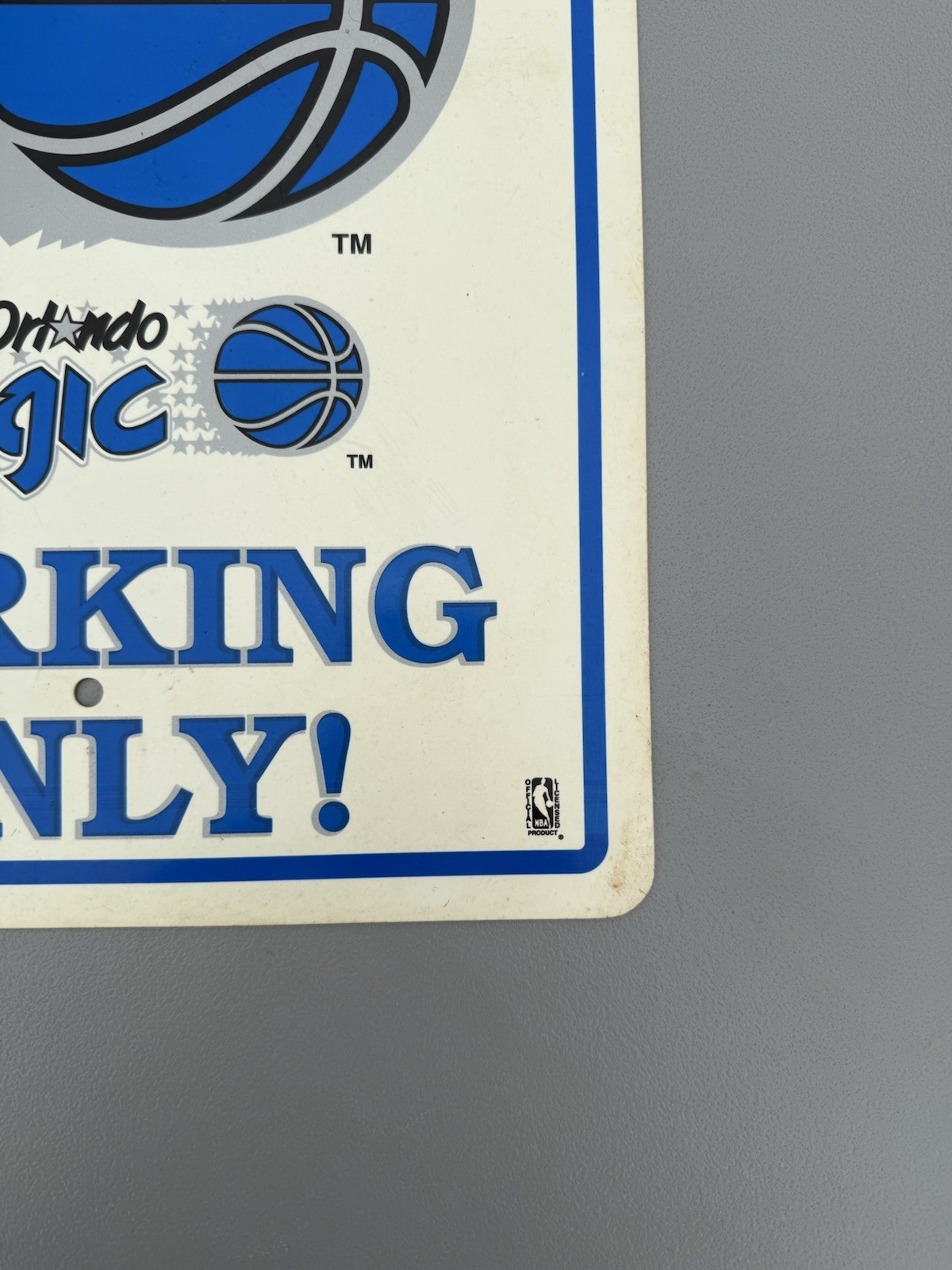 Orlando Magic Parking Only Sign – Magic Fans – NBA Vintage Garage Room Sign