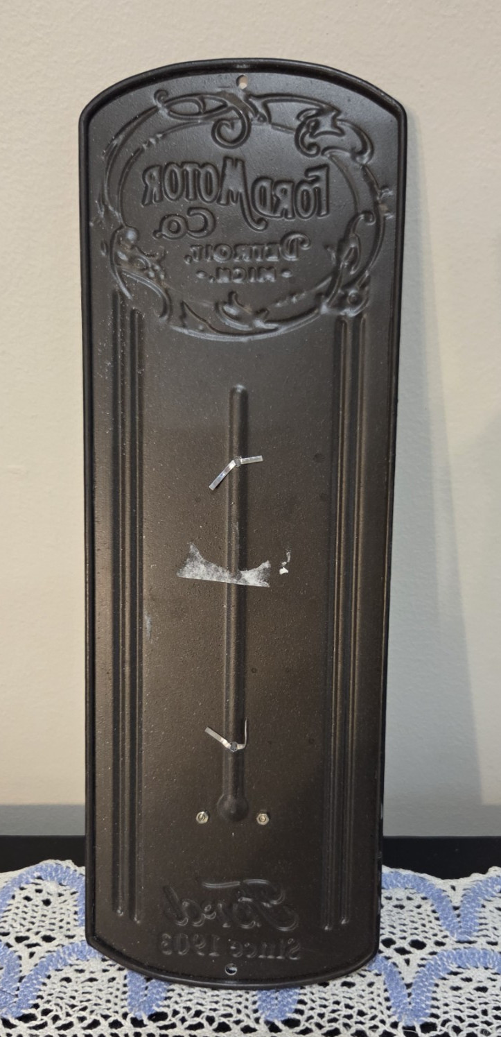 Ford Motor Co. Detroit, MI “Since 1903” Reproduction Thermometer Man Cave