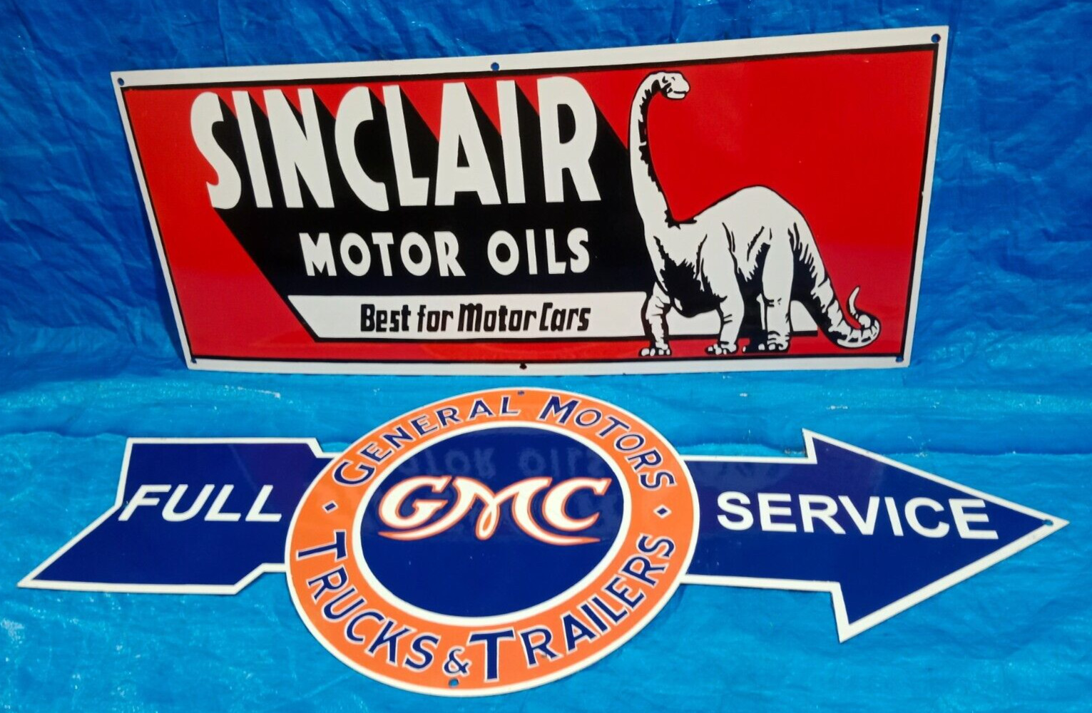 2 Porcelain Enamel Sign, More Details In Description