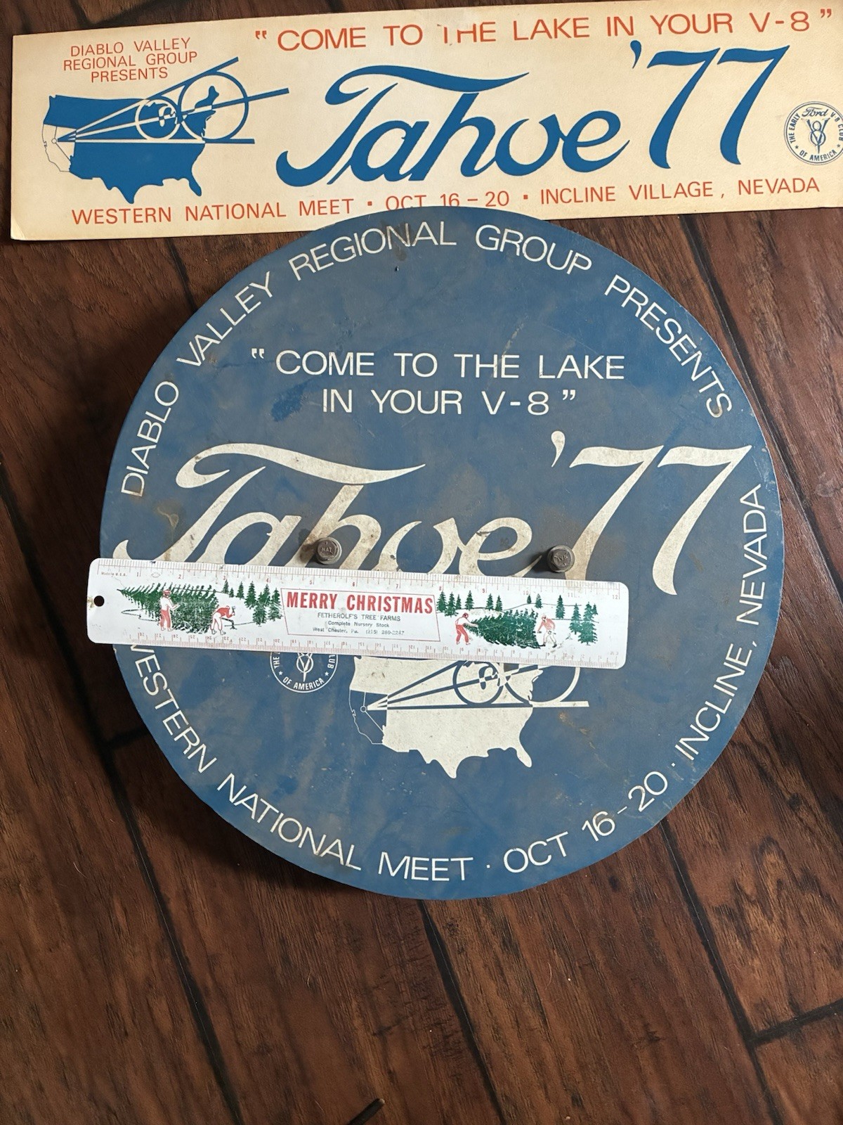 Incline Village Nevada Tahoe 1977 Ford Motor Club sign lot diablo valley a