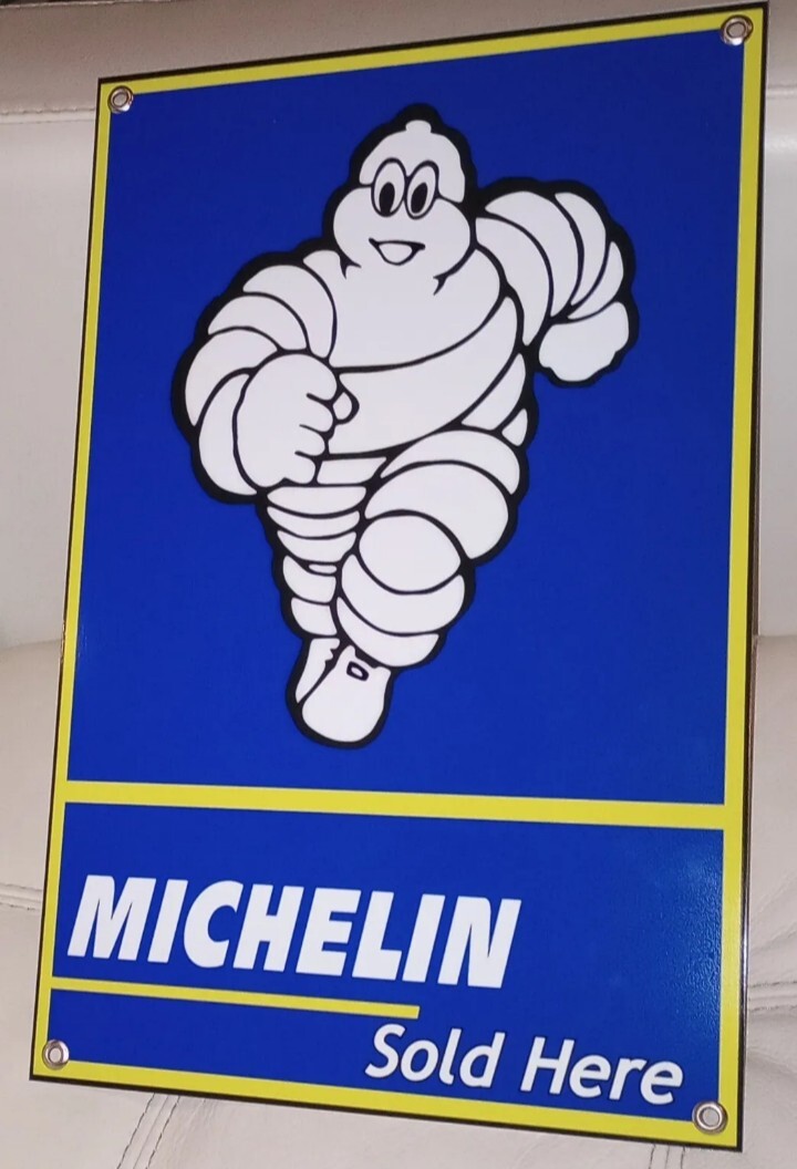 Michelin Tire Large Gas Oil Gasoline Garage Mechanic Sign..FREE ship on 10 signs