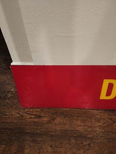 Gas Station Acrylic Red Diesel Self Service Gas Station Sign 46.5″ by 8.25″