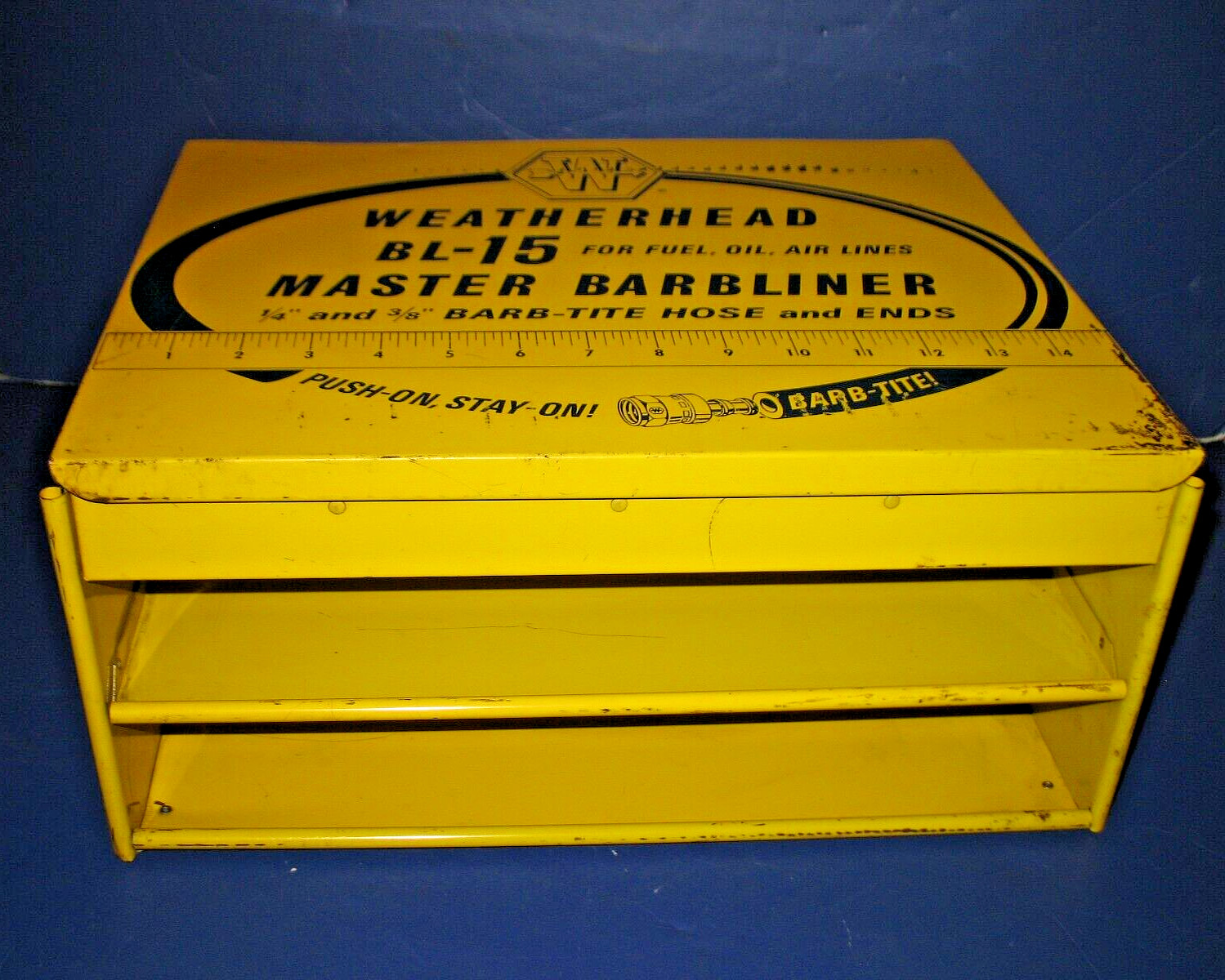 WEATHERHEAD – VINTAGE 20 SLOT + 2 COMPARTMENT ADVERTISING PARTS AUTO GAS OIL