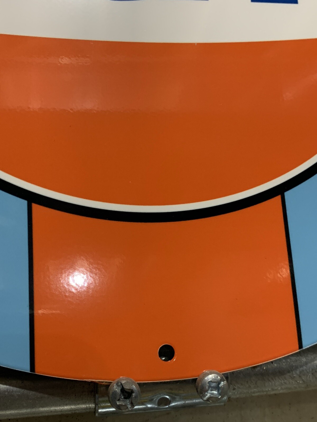 Vintage Style Gulf Ford Gt Racing Gas Oil Metal Heavy Sign