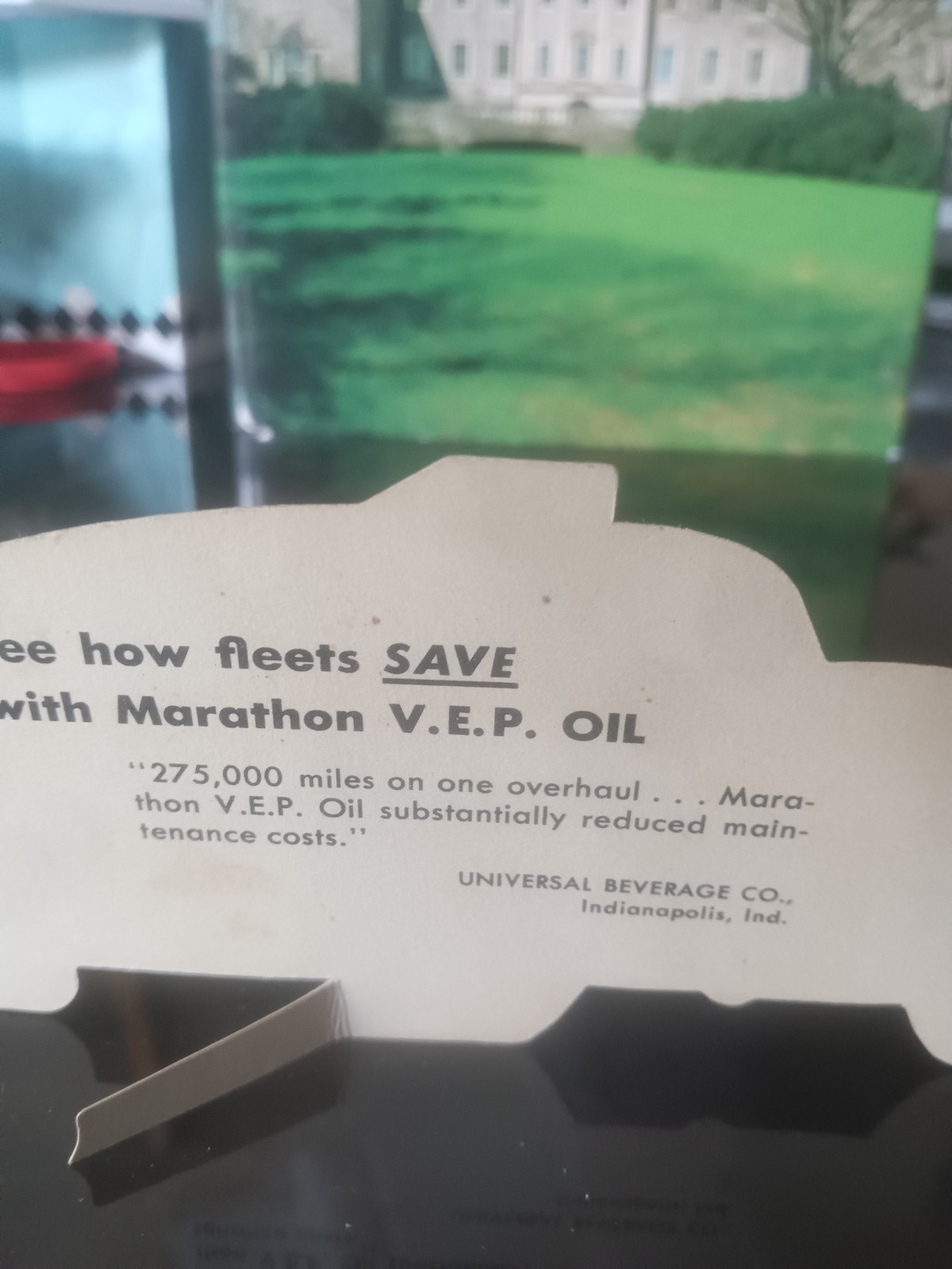 3 Marathon V.E.P. Oil advertisement car & truck “cards”