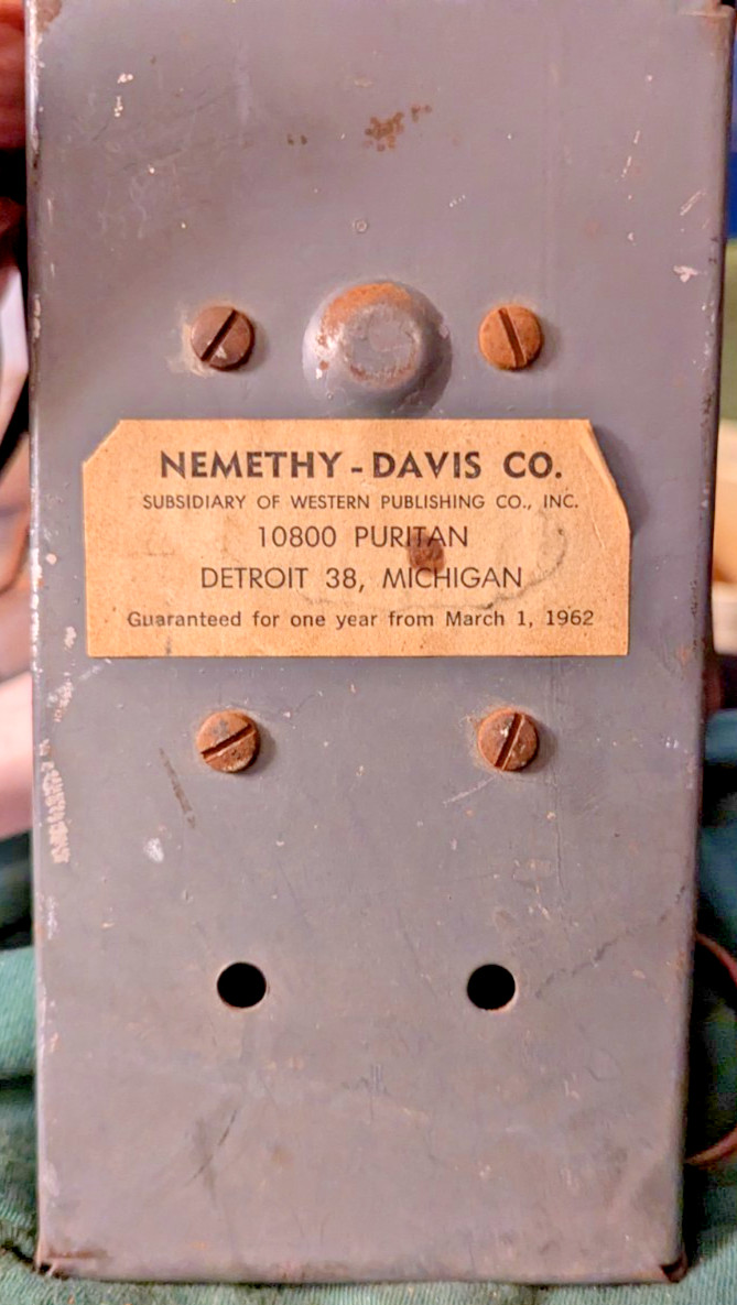 1961 ROTATING SIGN MOTOR ASM NEMETHY DAVIS CO
