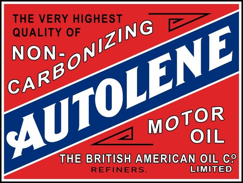 British American AUTOLENE Motor Oil NEW Sign 18 x 24″ USA STEEL XL Size