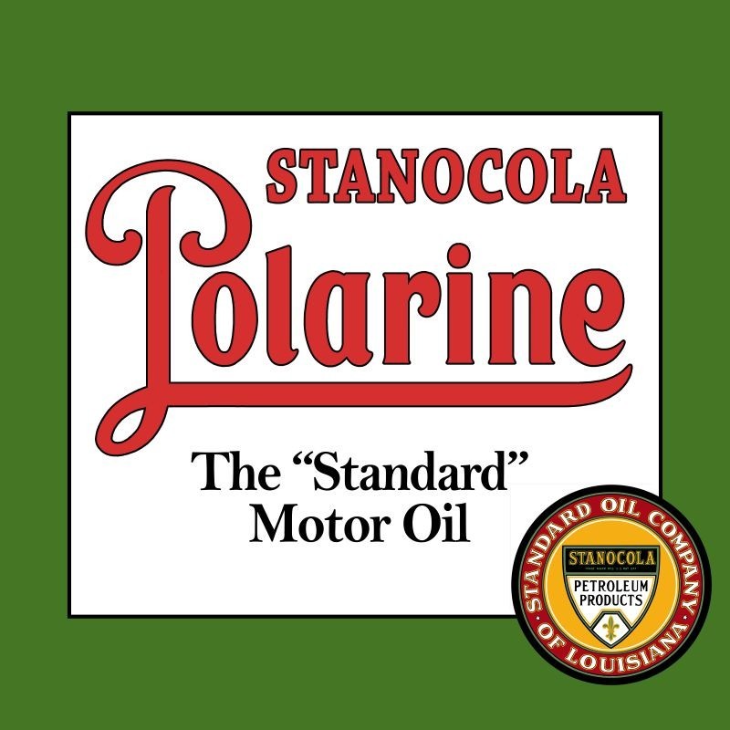 Standard of Louisiana, STANOCOLA Oil NEW Steel Sign: 24″ Dia. Square Made in USA