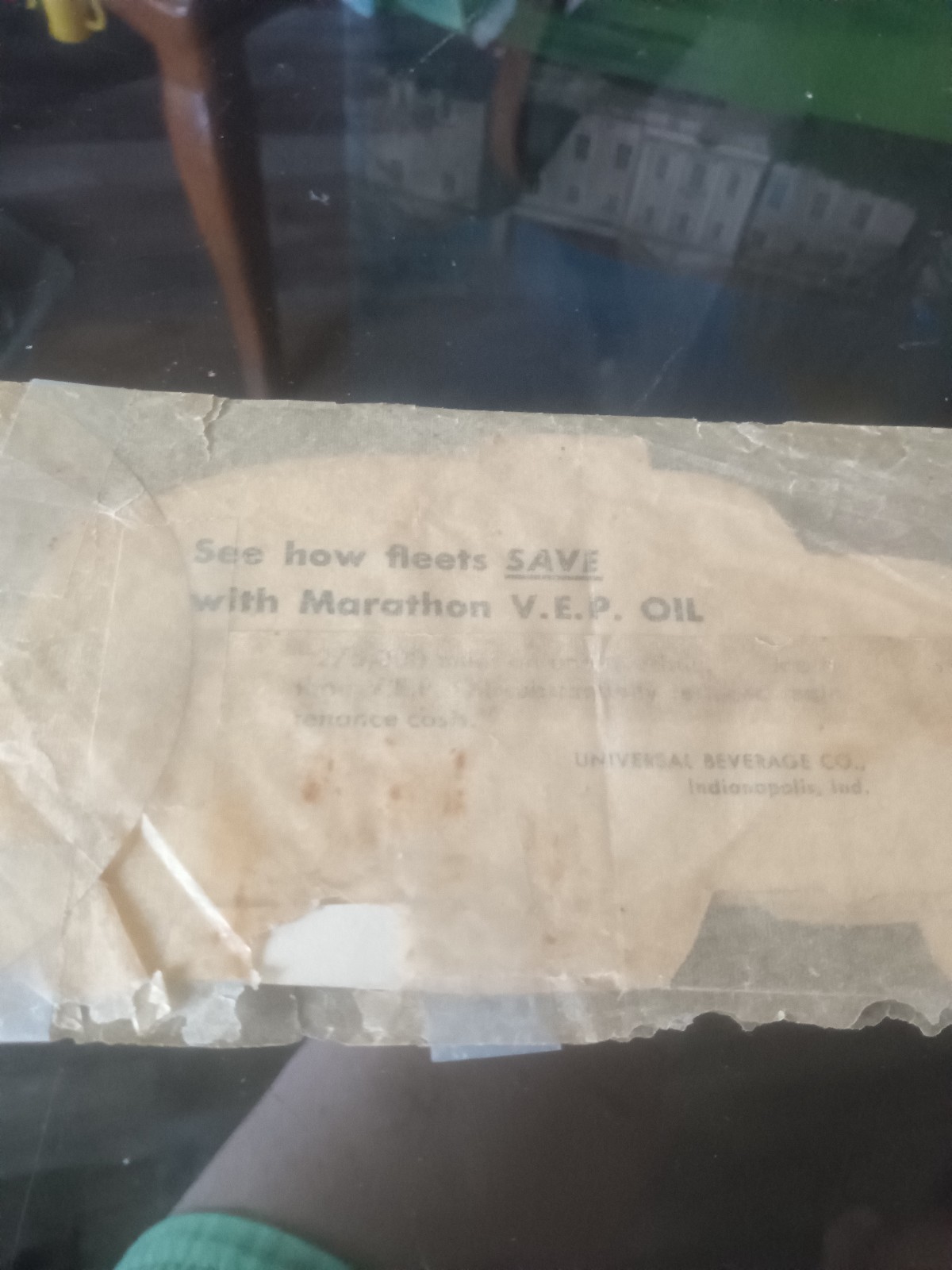3 Marathon V.E.P. Oil advertisement car & truck “cards”