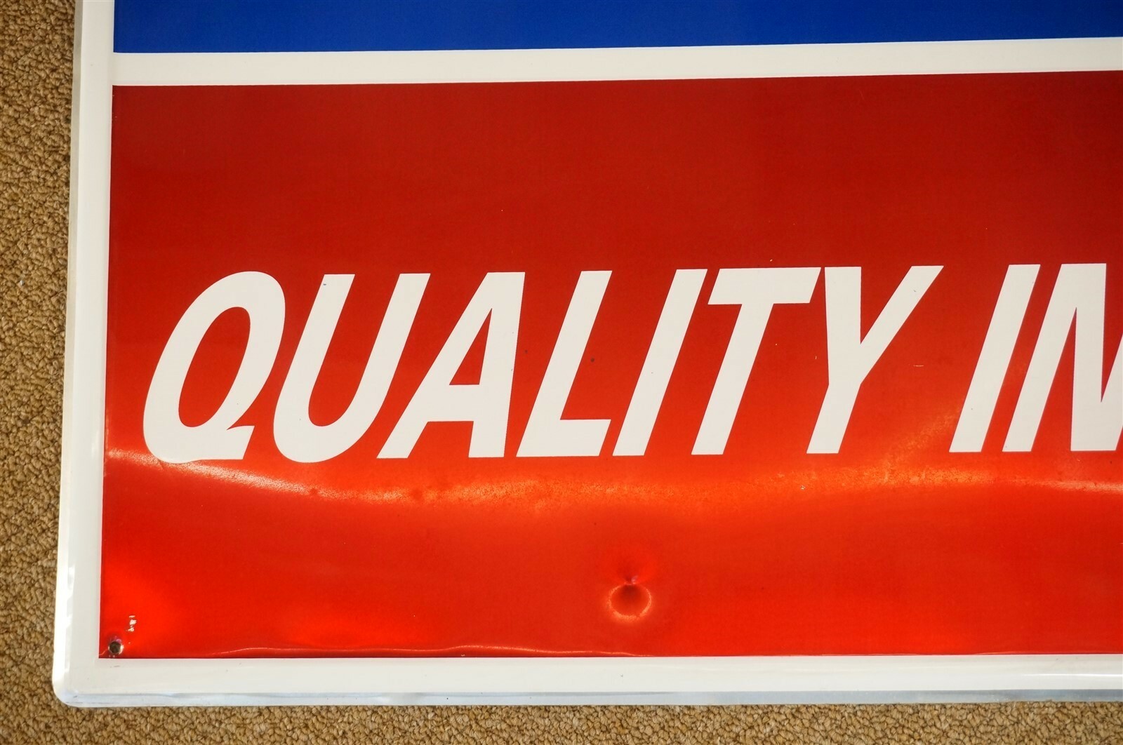 Vintage AC Delco Quality Installer Single Sided Metal Sign Dealer Dealership