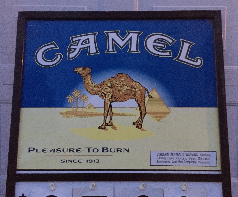 Huge 5′ Camel Cigarette Double Sided Vintage Gas Station Advertising Sign, EXC!