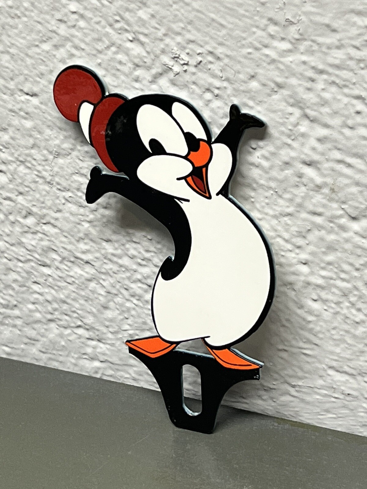Chilly Willy Metal Plate Topper Sign Cartoon Character Tv Show Penguin Gas Oil
