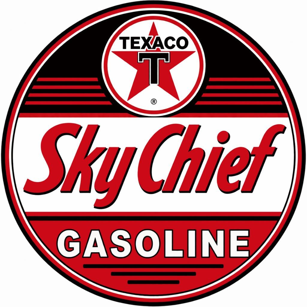 Vintage Style Metal Sign Texaco Sky Chief 18×18