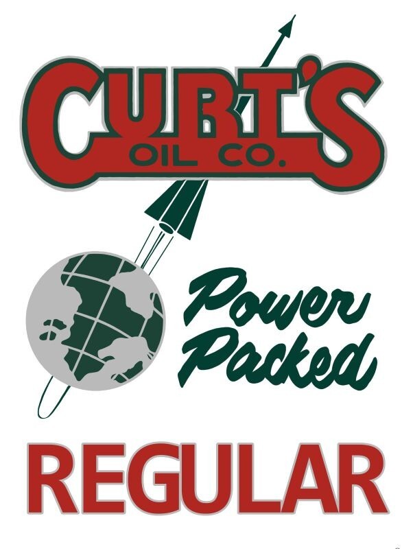 Curt’s Oil Company NEW METAL SIGN: Power Packed Regular Gasoline