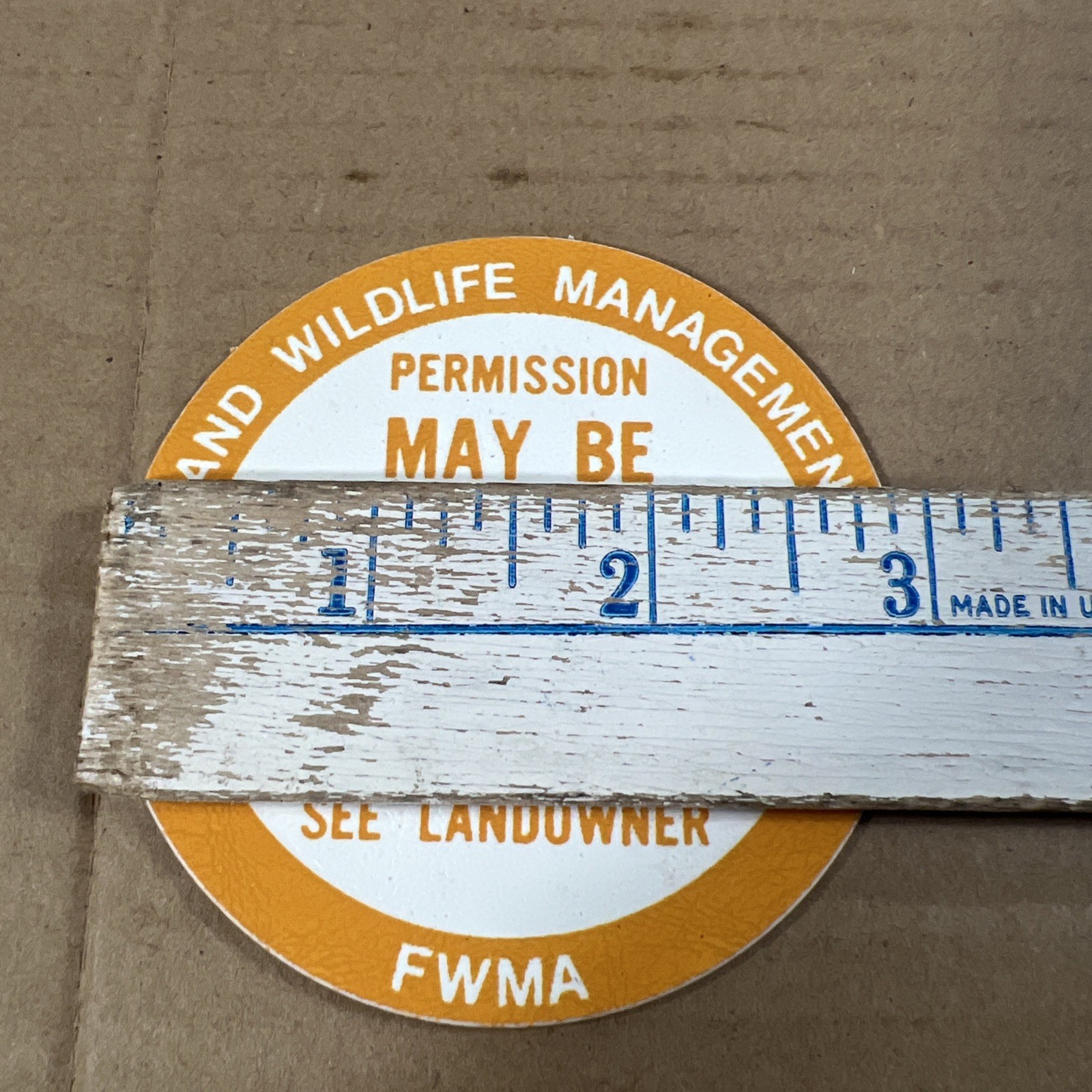 New York Fish And Wildlife Management Act Circular Cardboard Sign Lot Of 6 R