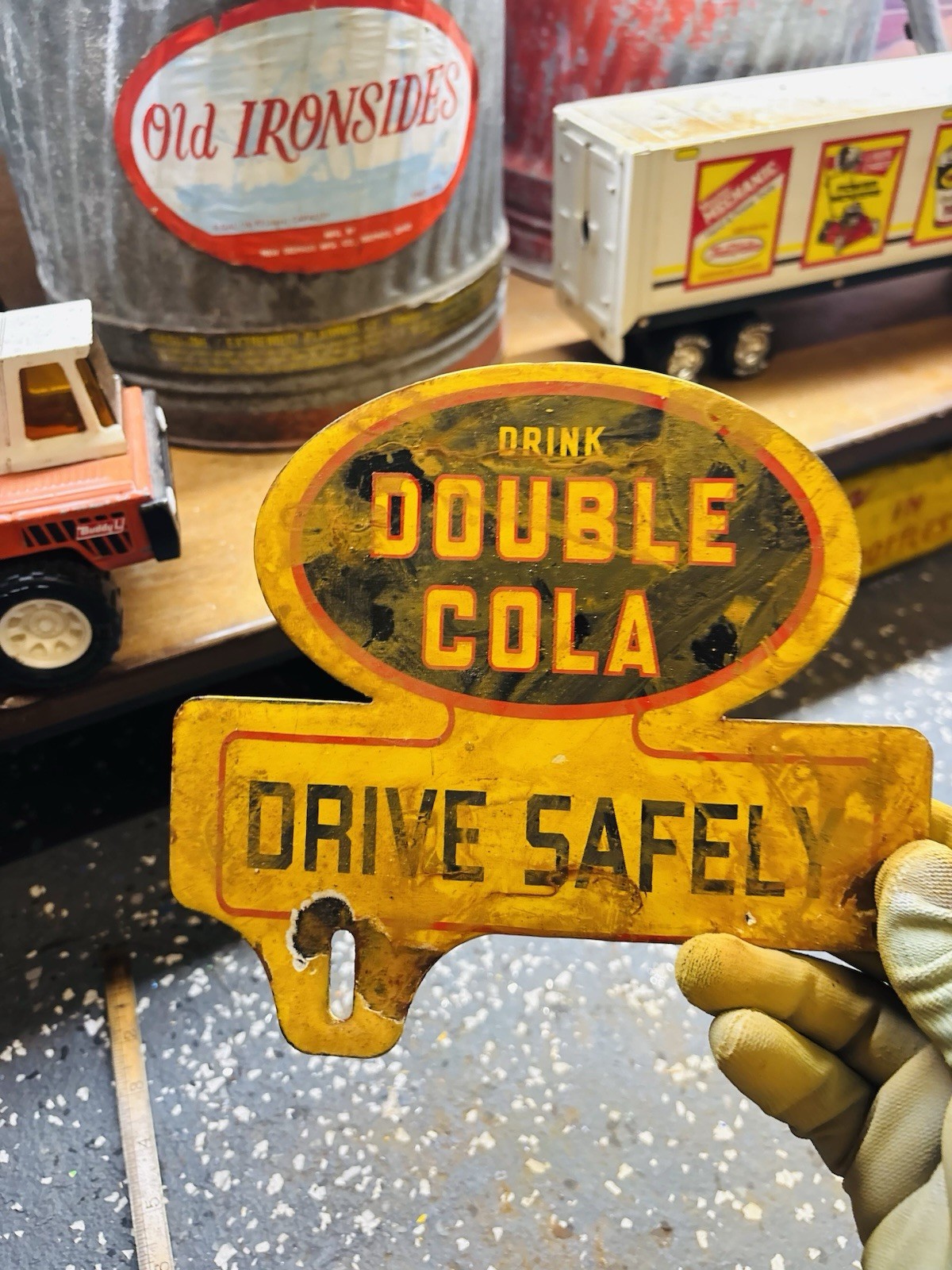 Double Cola Porcelain Advertising Sign
