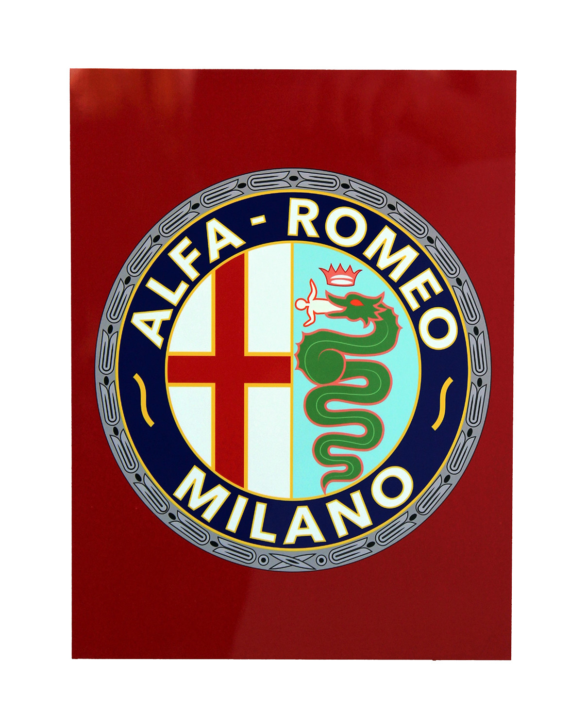 Alfa Romeo Emblem Metal Sign, Small