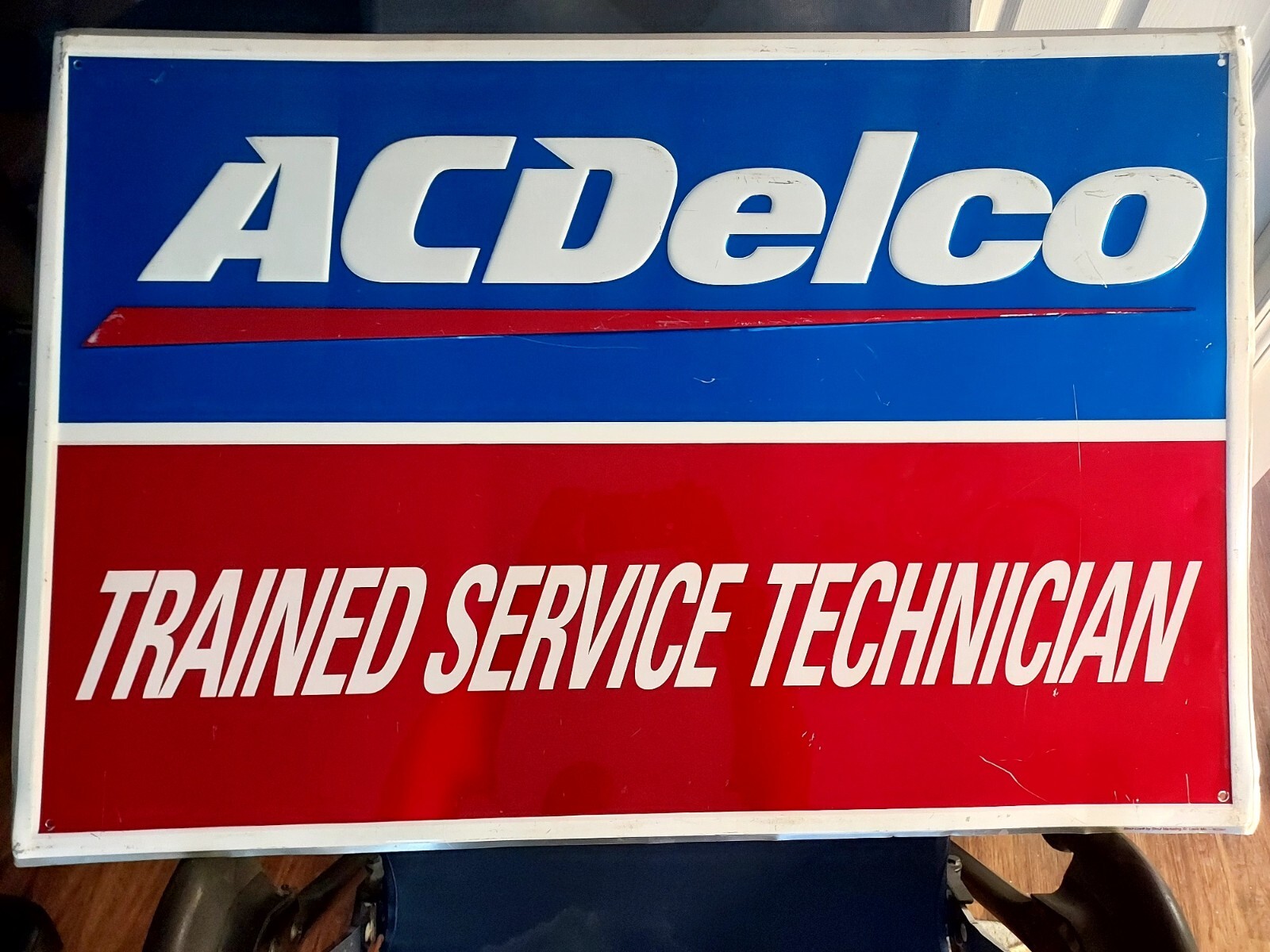 VINTAGE 80s – 90s GM AC DELCO CHEVY BUICK OLDS PONTIAC MECHANICS DEALER SIGN