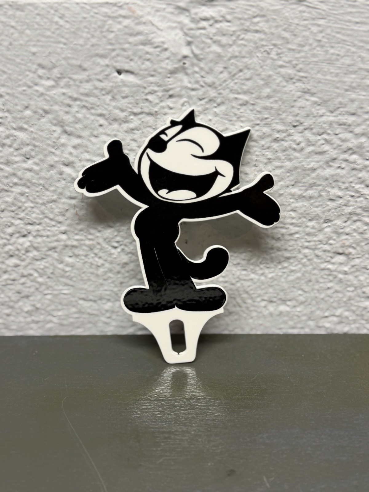 Felix The Cat Metal Plate Topper Sign Cartoon Character TV Show Gas Oil Feline