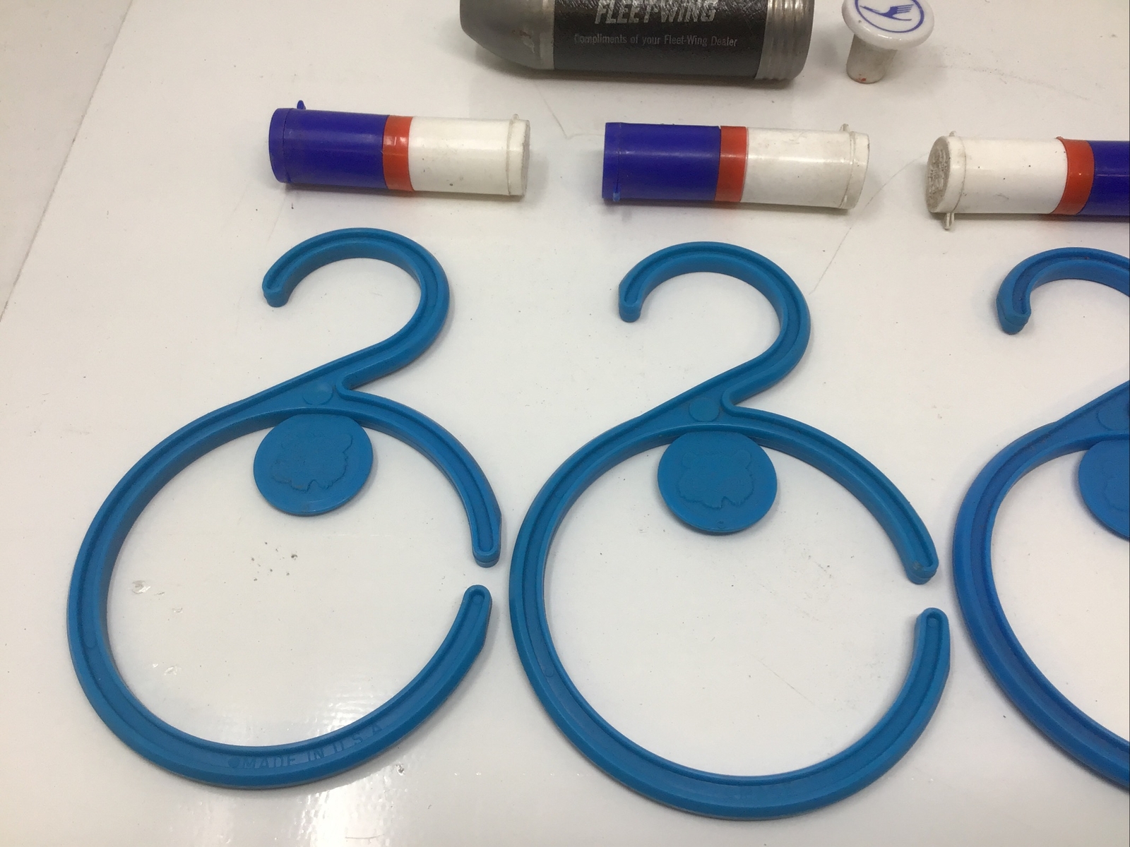 Fleet Wing/ Esso Gas Oil Advertising Lot Flashlight Belt Hanger S&P Shaker Sign