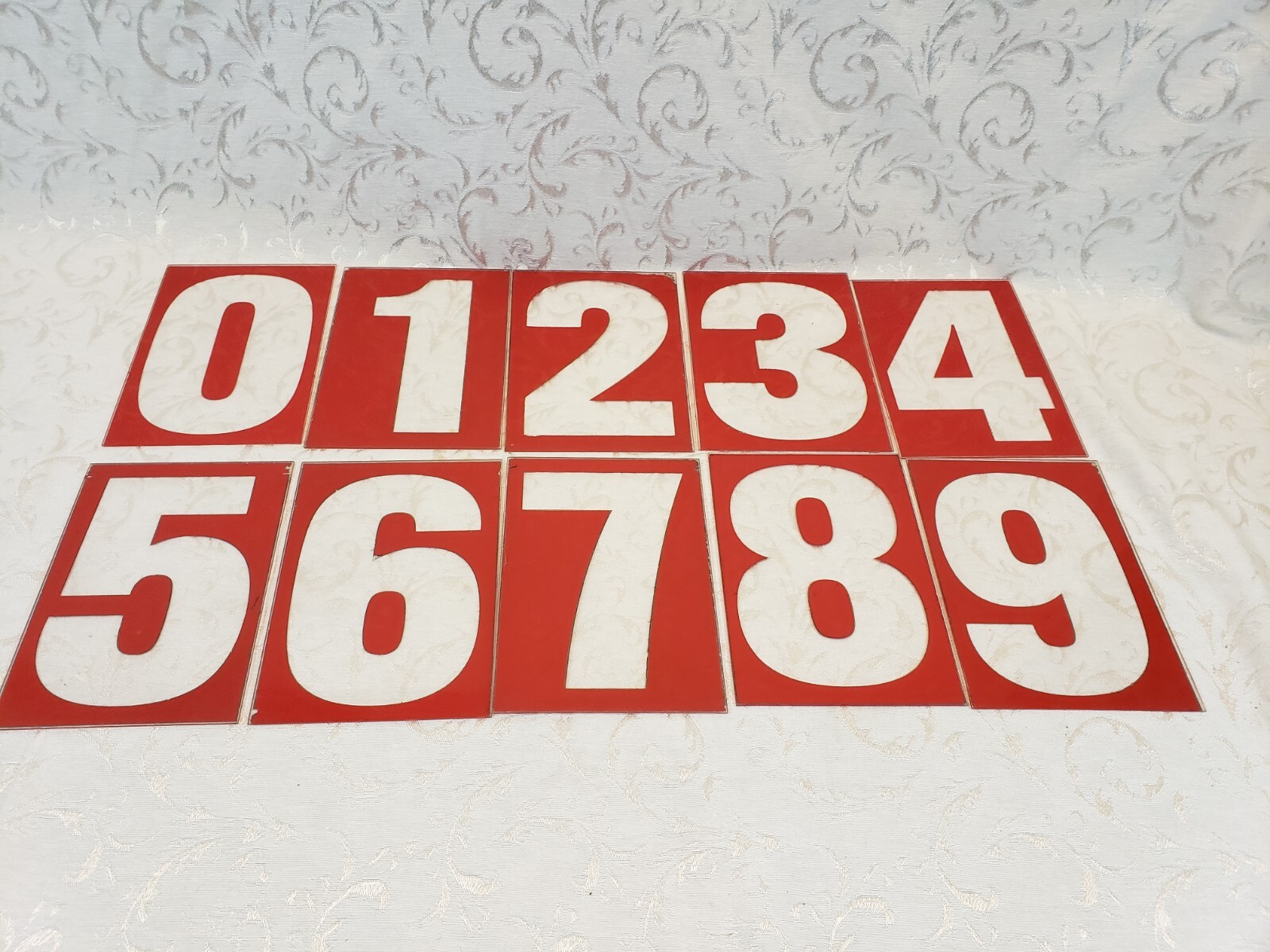 Vintage Gas Station Price Numbers Lot of 106 – Acrylic Plexiglass 5.25″W x 7.5″H