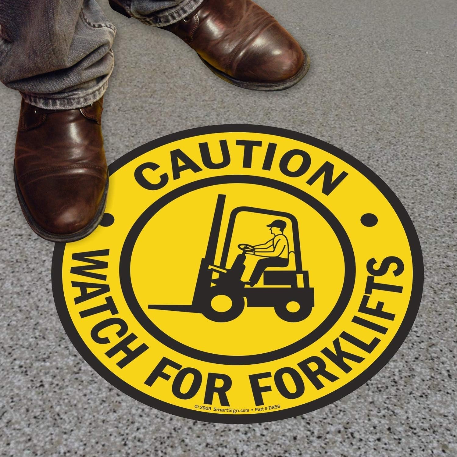 17″ x 17″ Caution Anti-Slip Floor Sign – Tough Vinyl for Lasting Safety Alerts