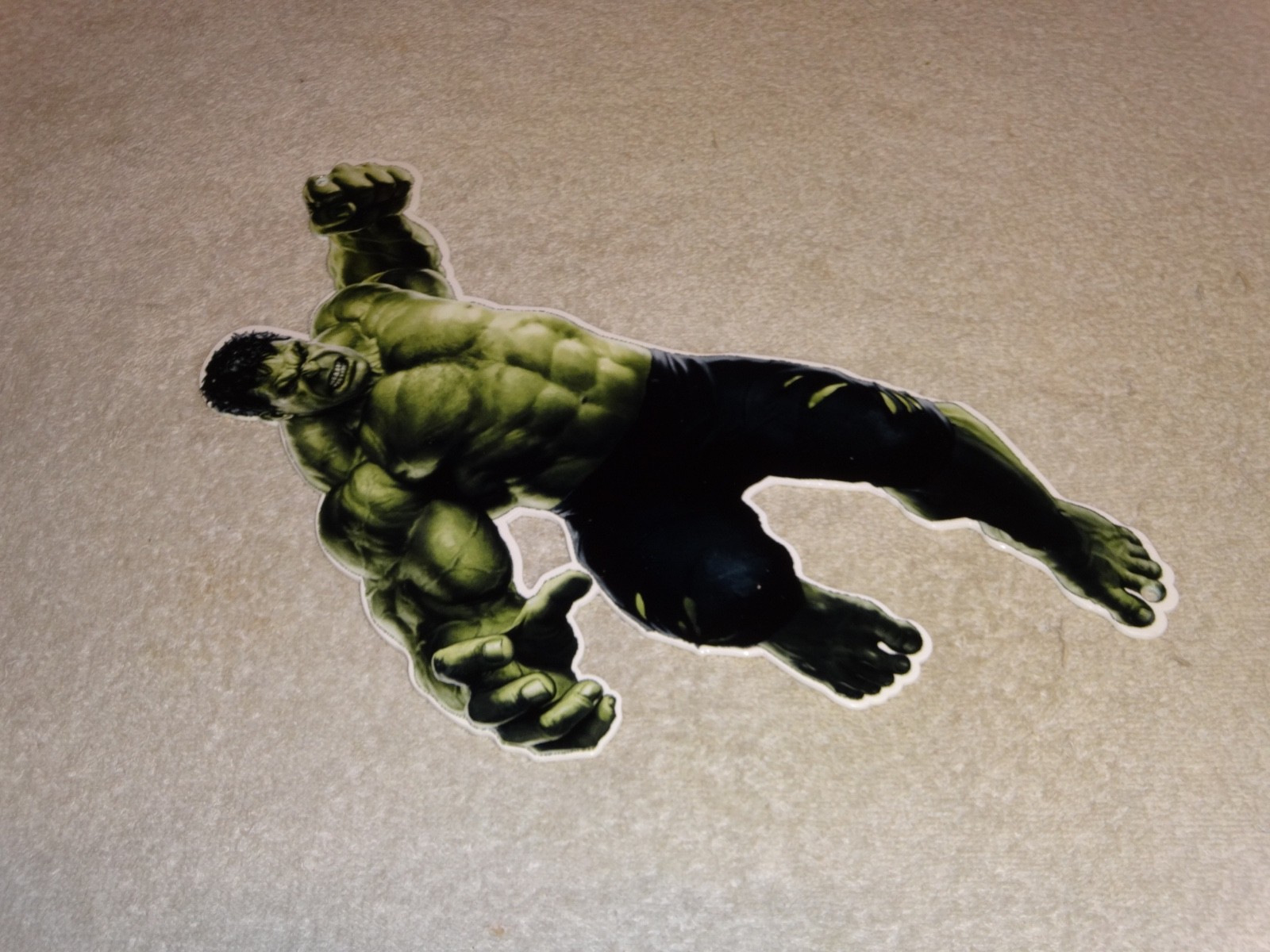 VINTAGE THE INCREDIBLE HULK BRUCE BANNER 13″ ENAMEL METAL MARVEL COMIC HERO SIGN