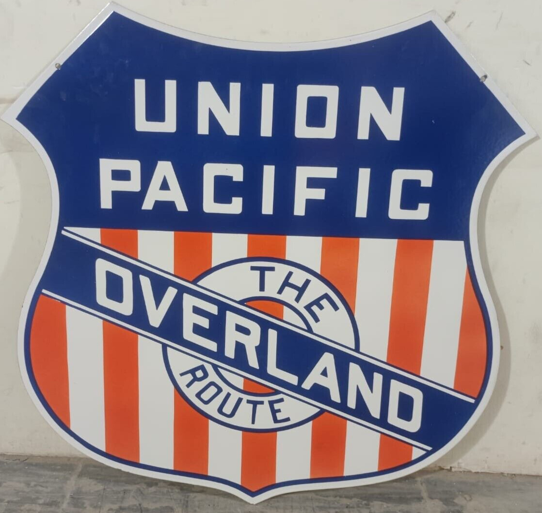 Vintage DSP Union Pacific Gas s & Oil Porcelain Enamel Sign.