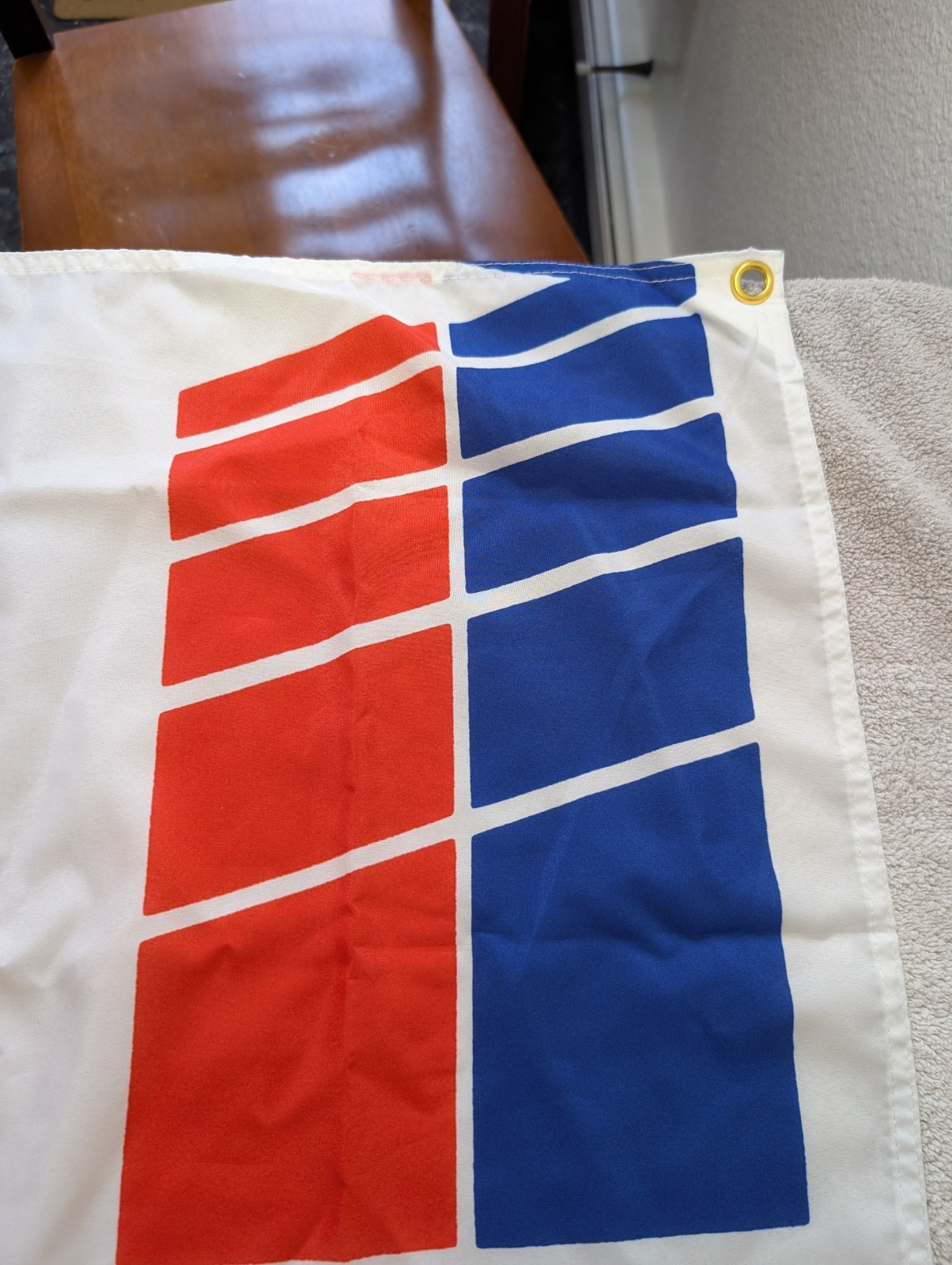 Rare Fina First Motor Oil Advertising Flag Pit Lane Racing Collectible Banner