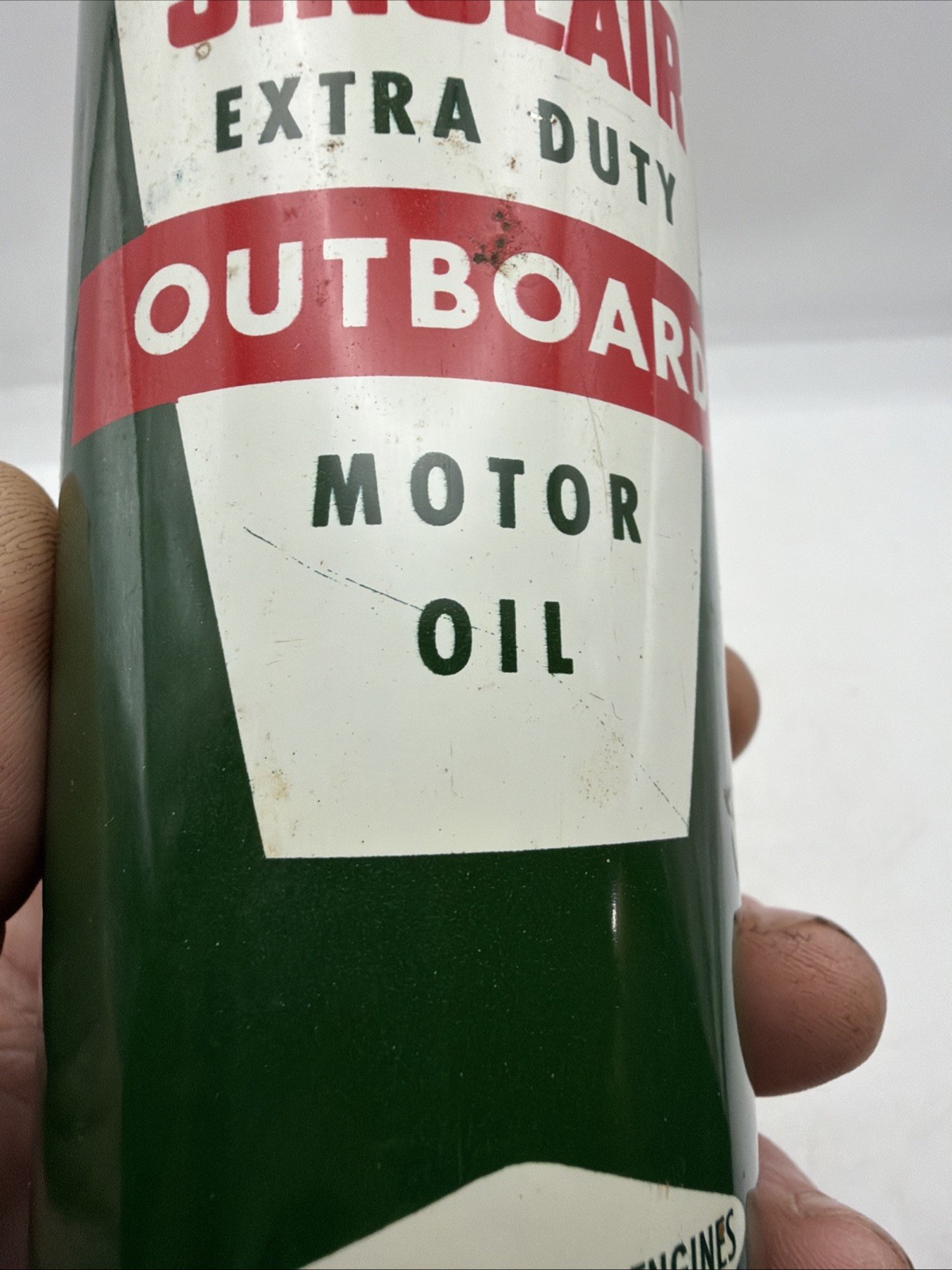 Vintage Sinclair Motor Oil Outboard Marina SEALED GAS OIL SIGN