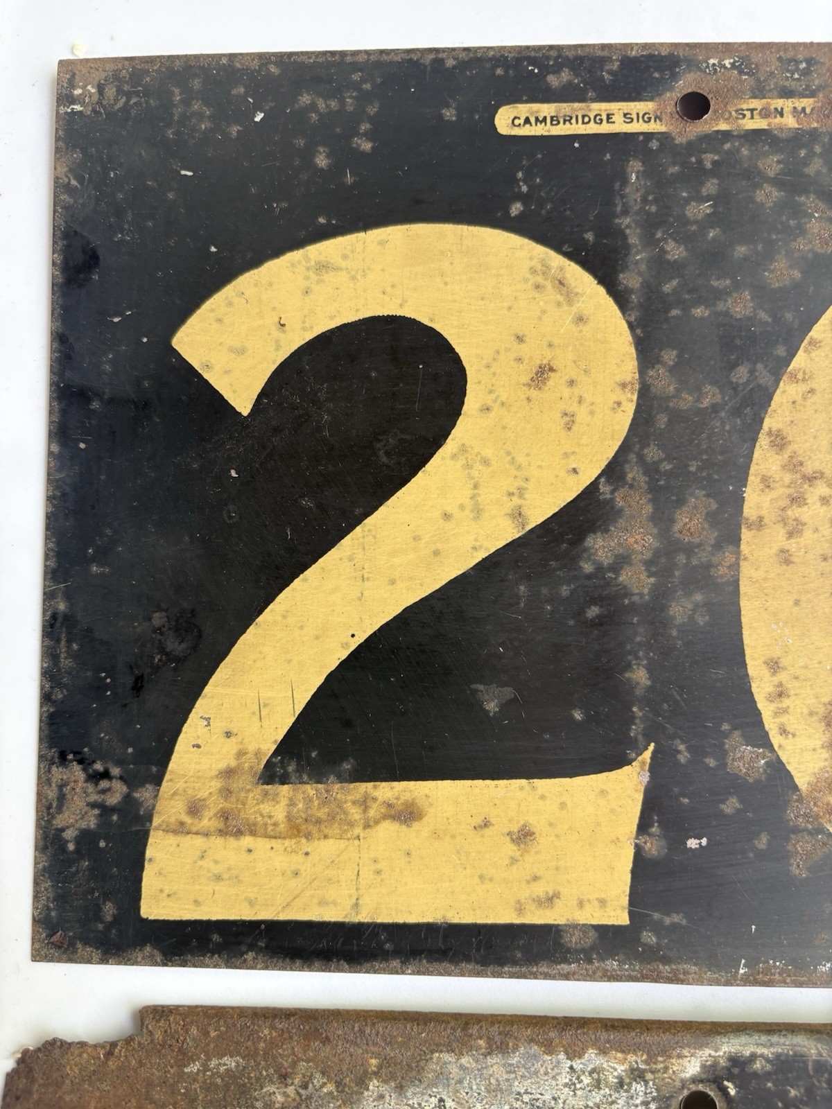 Vintage Service 1930s Gas Station Metal Sign Pair 2 Sided # 26 Gas Price