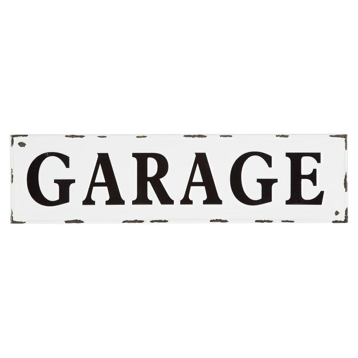 Distressed Garage Metal Sign Mancave Vintage Look Large