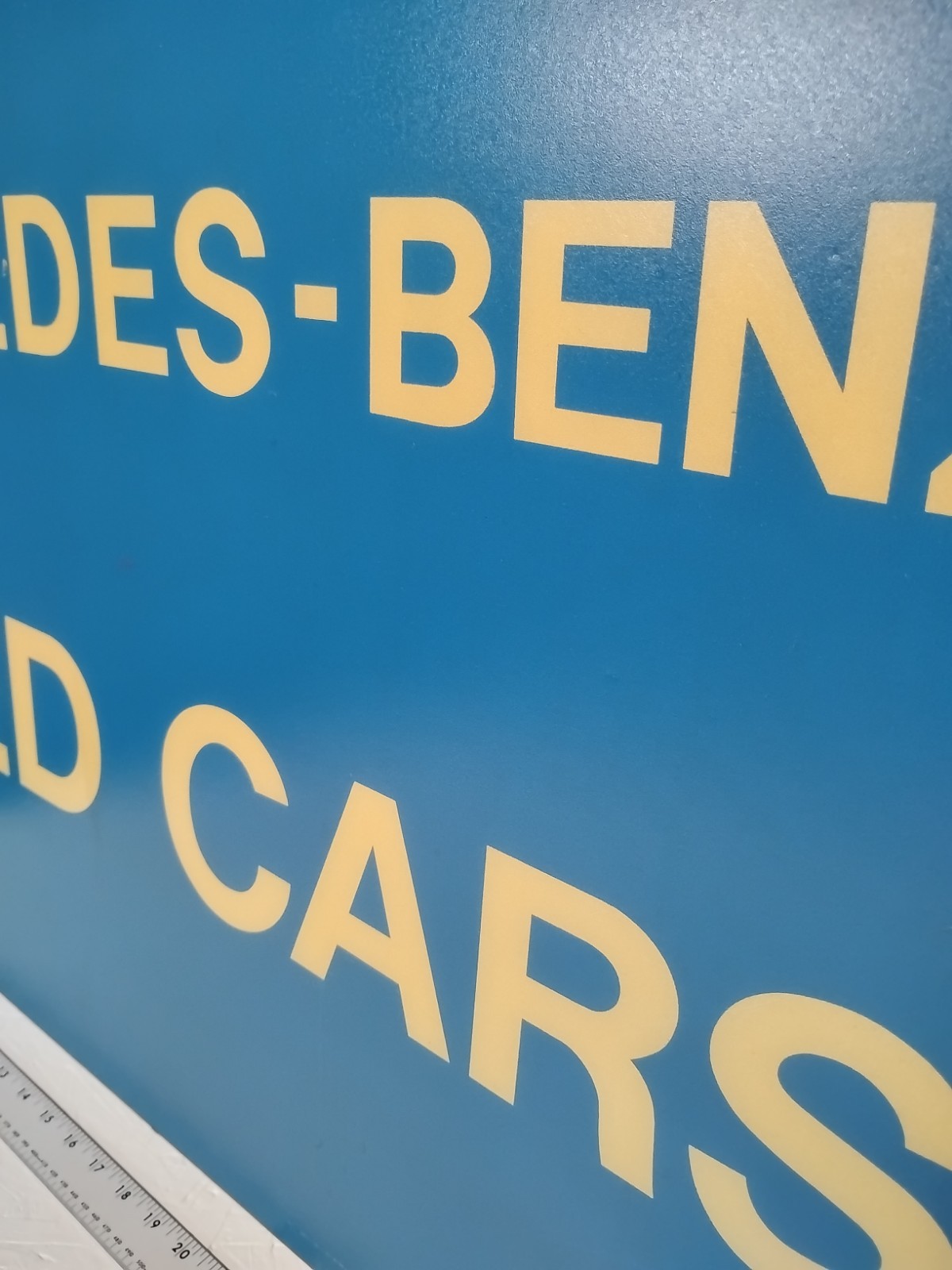 Mercedes Benz Dealership Sign Panel 3’x4′ -Vintage -Rare “Used Cars” Version -#1