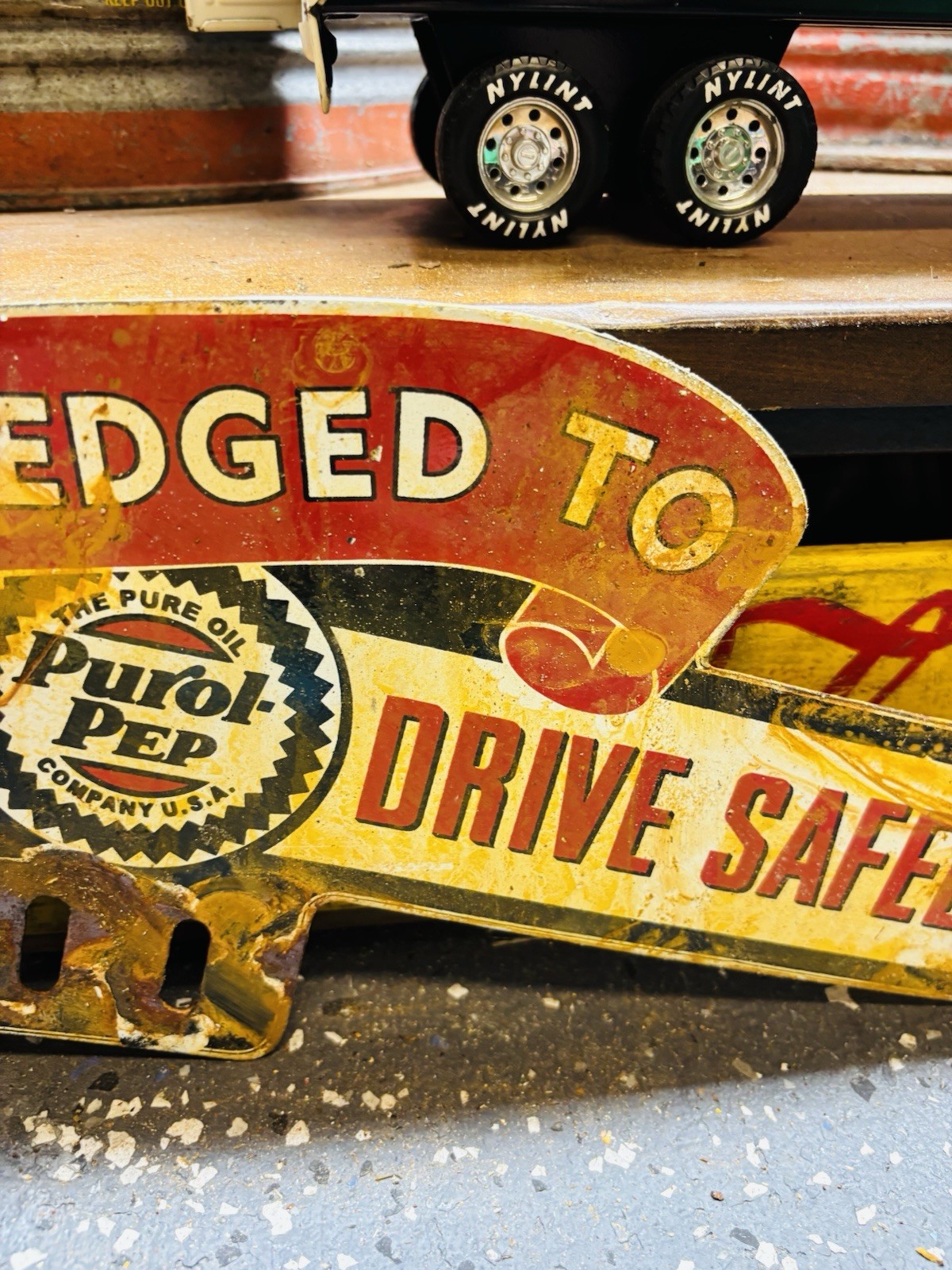 Purol Pep Porcelain Advertising Sign